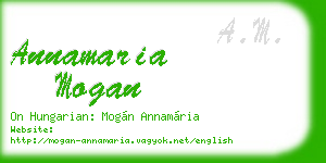 annamaria mogan business card