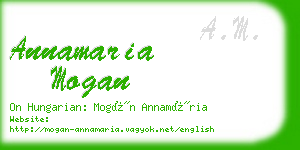 annamaria mogan business card